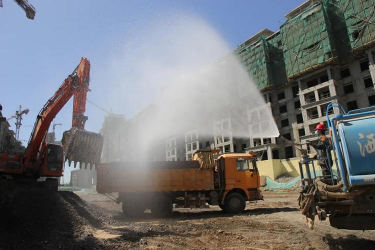 圖為綠色文明環保項目施工現場.