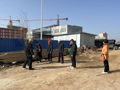 慶陽市生態環境局合水分局聯合縣住建局督查建筑工地揚塵治理情況