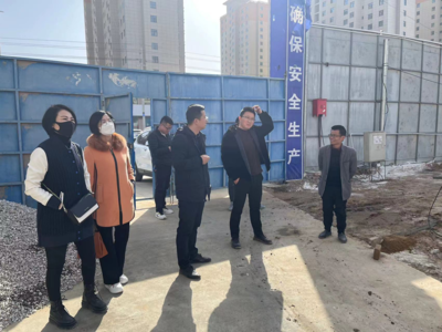 慶陽市生態環境局合水分局聯合縣住建局督查建筑工地揚塵治理情況