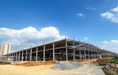 柳工中源液壓業務新工廠封頂,迎來新施工階段!